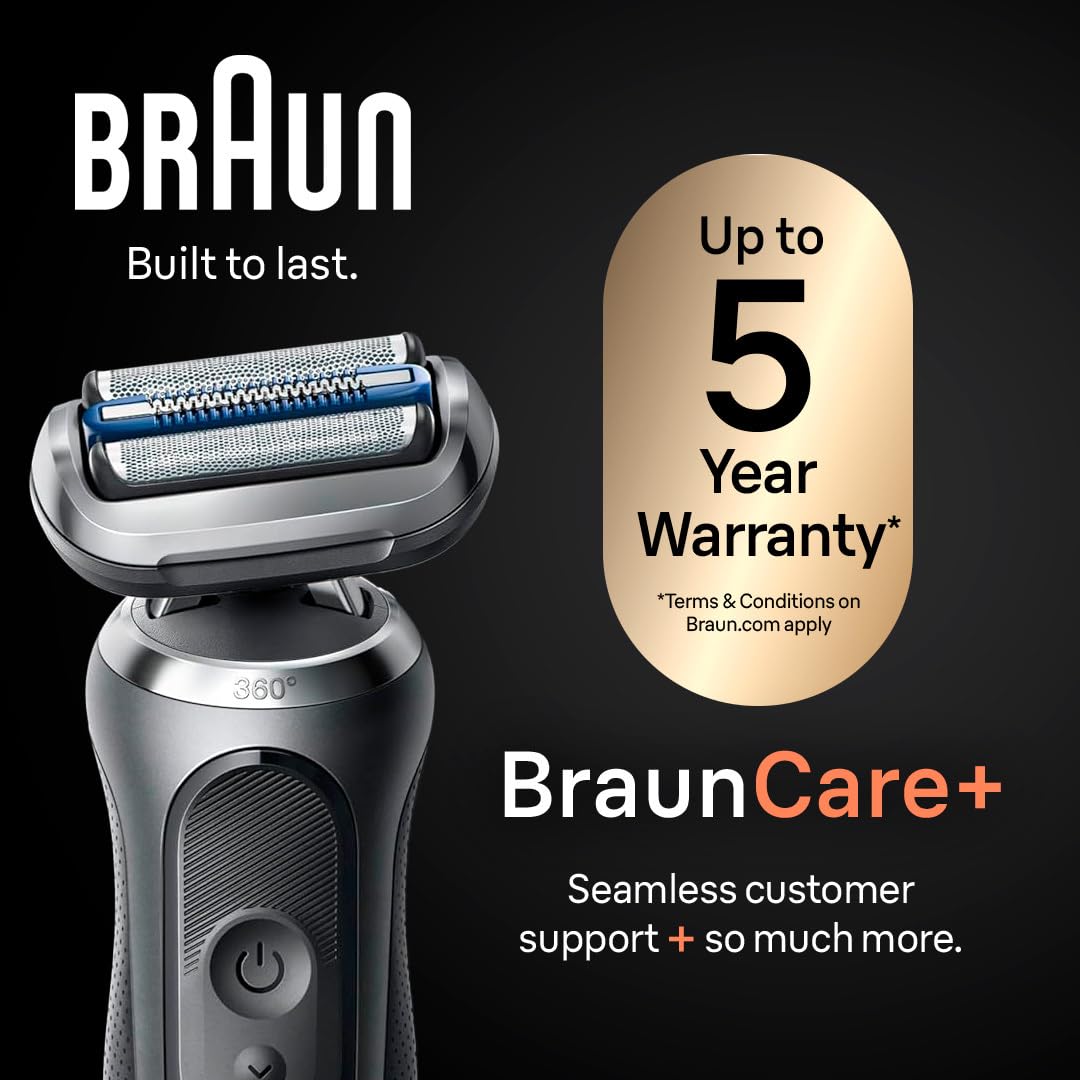Braun Série 7 rasoir électrique avec grille SkinGentle en vue rapprochée