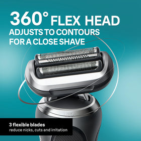 Braun Série 7 rasoir électrique avec tête ContourFlex en détail