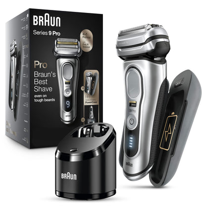 Braun Série 9 Pro 9477cc rasoir électrique avec PowerCase, vue de face