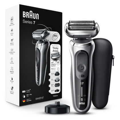 Braun Series 7 rasoir électrique 7032cs vue avant avec lame SensoFoil