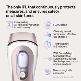 Braun Smart IPL Skin i·Expert Pro 7 avec application mobile affichée