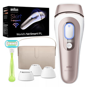 Braun Smart IPL Skin i·Expert Pro 7 vue de face avec quatre têtes