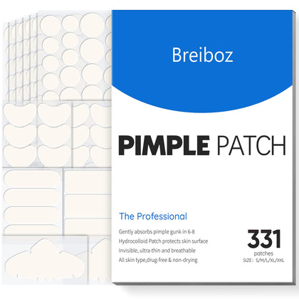 Breiboz Patches Anti-Acné 331 Patches Variété, emballage avant