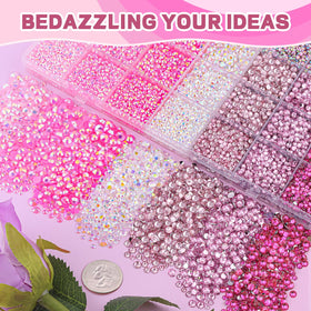 Bricolage avec des rhinestones pour créer des motifs colorés