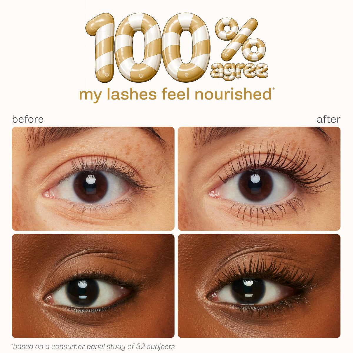 Brosse 360° du mascara Tarte Tartelette XL pour application précise