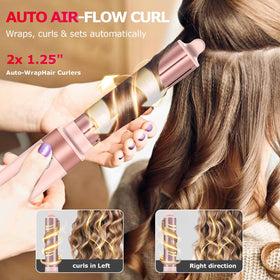 Brosse à air chaud MESCOMB en utilisation avec boucles