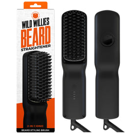 Brosse à barbe chauffante Wild Willies vue de face