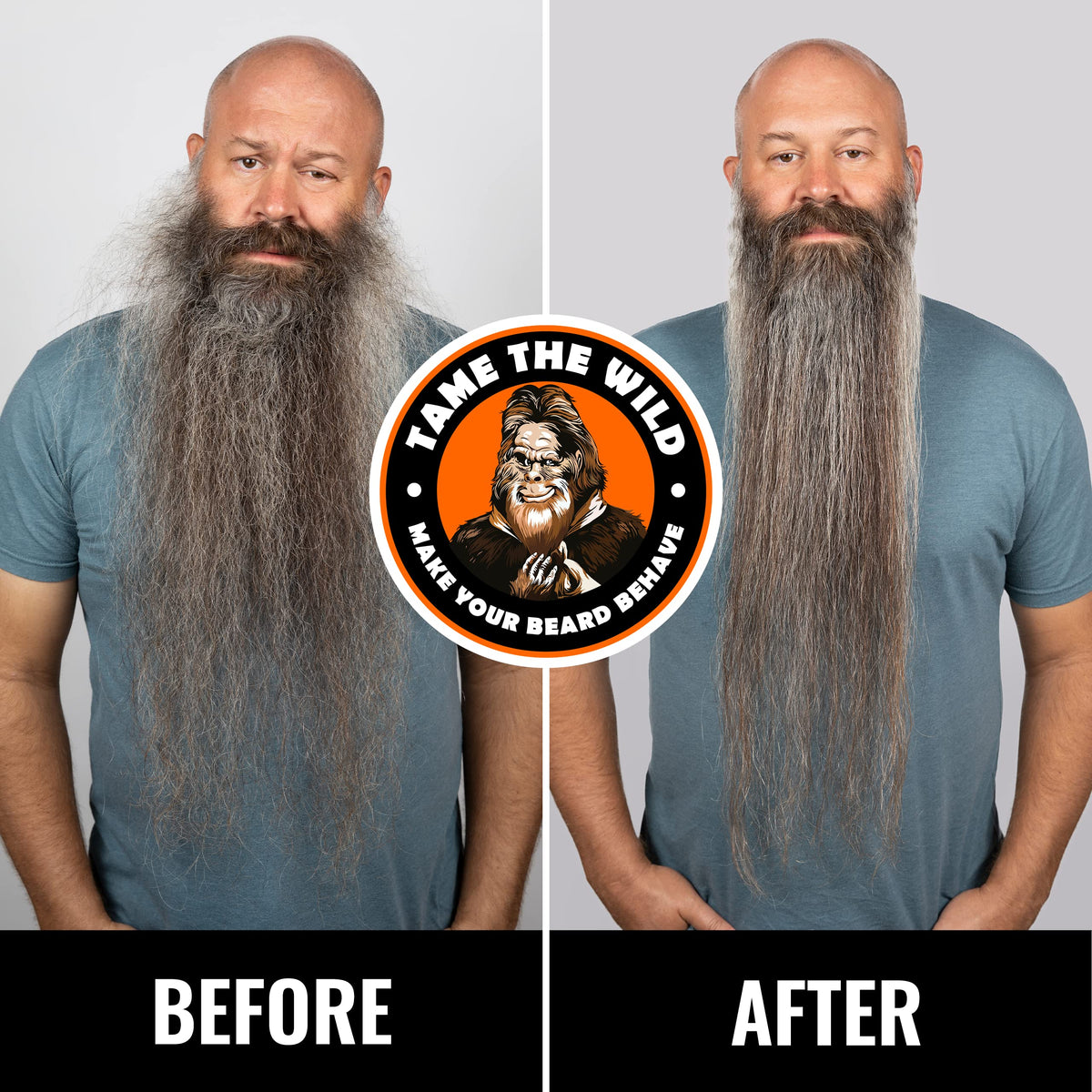 Brosse à barbe TAME THE WILD avec cordon rotatif à 360 degrés