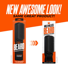 Brosse à barbe Wild Willies montrant les réglages de température