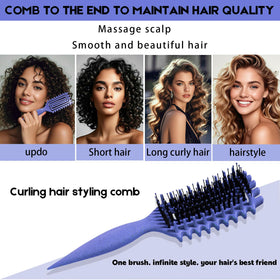 Brosse à cheveux bouclés MMBVSZ avec son emballage
