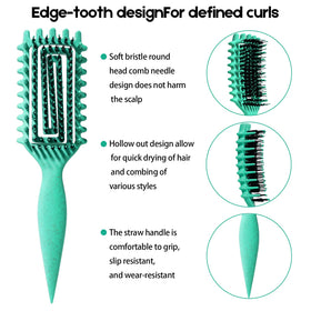 Brosse à cheveux bouclés MMBVSZ vue arrière avec manche confortable