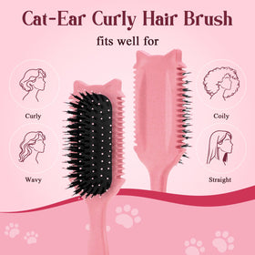 Brosse à cheveux bouclés Tcsxady en utilisation sur cheveux mouillés