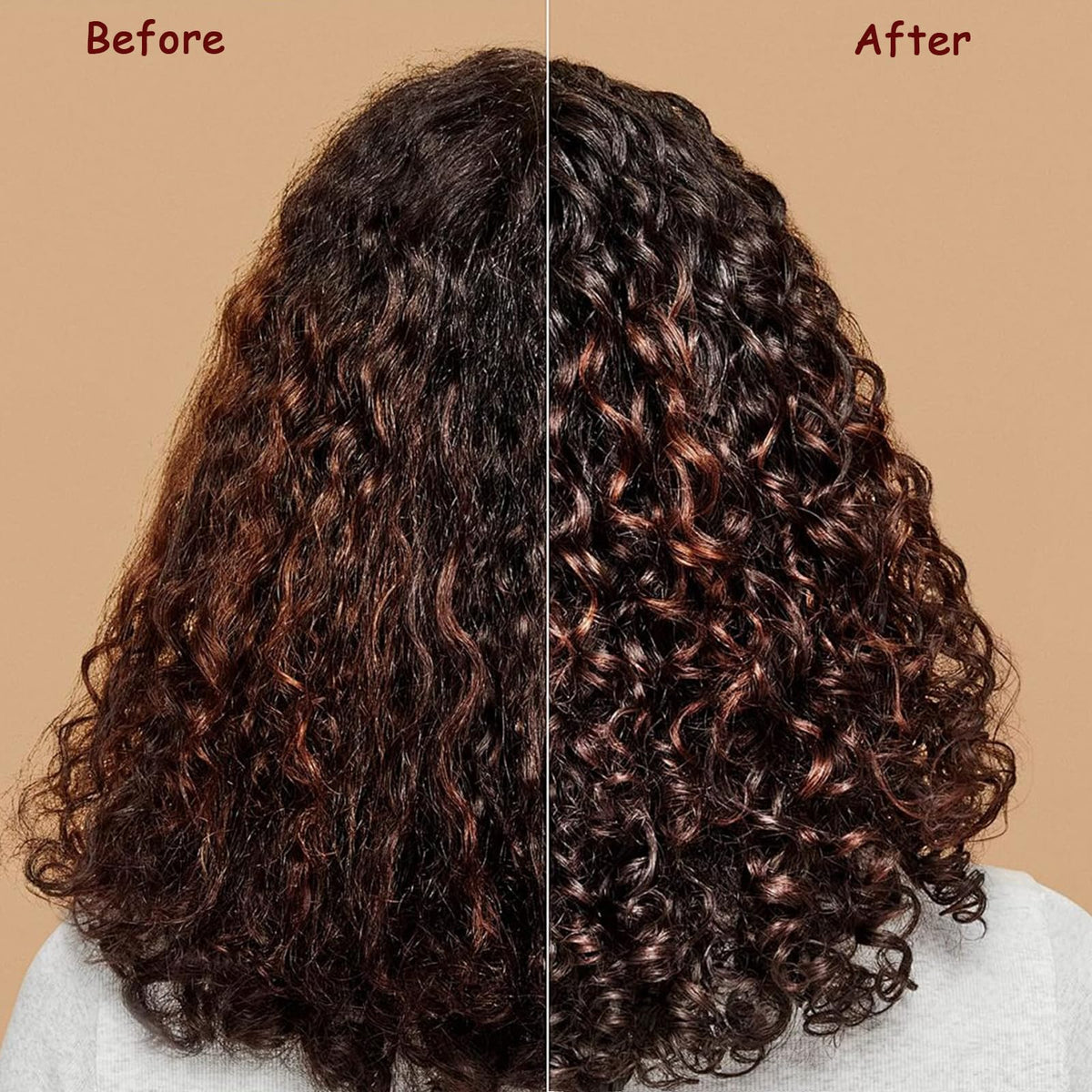 Brosse à cheveux bouclés UVZNUMG sur une table avec produits capillaires