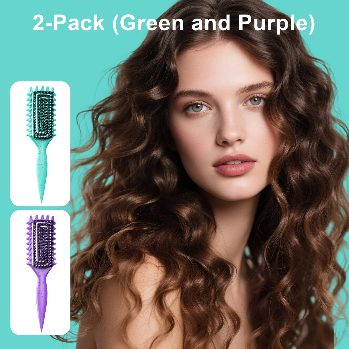 Brosse à cheveux bouclés Weldilgit de dos avec design ventilé