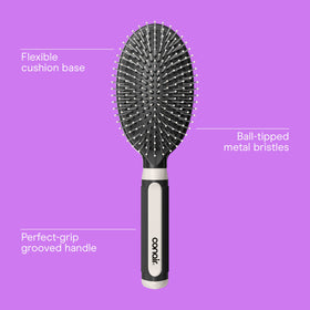 Brosse à cheveux Conair 3-Pack avec poils à embout boule, vue de côté