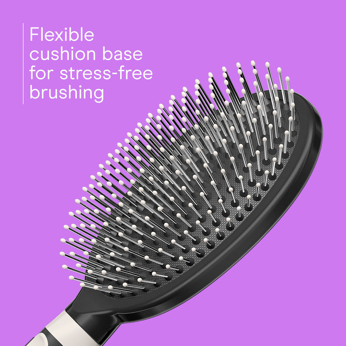 Brosse à cheveux Conair avec poignée texturée antidérapante, vue arrière