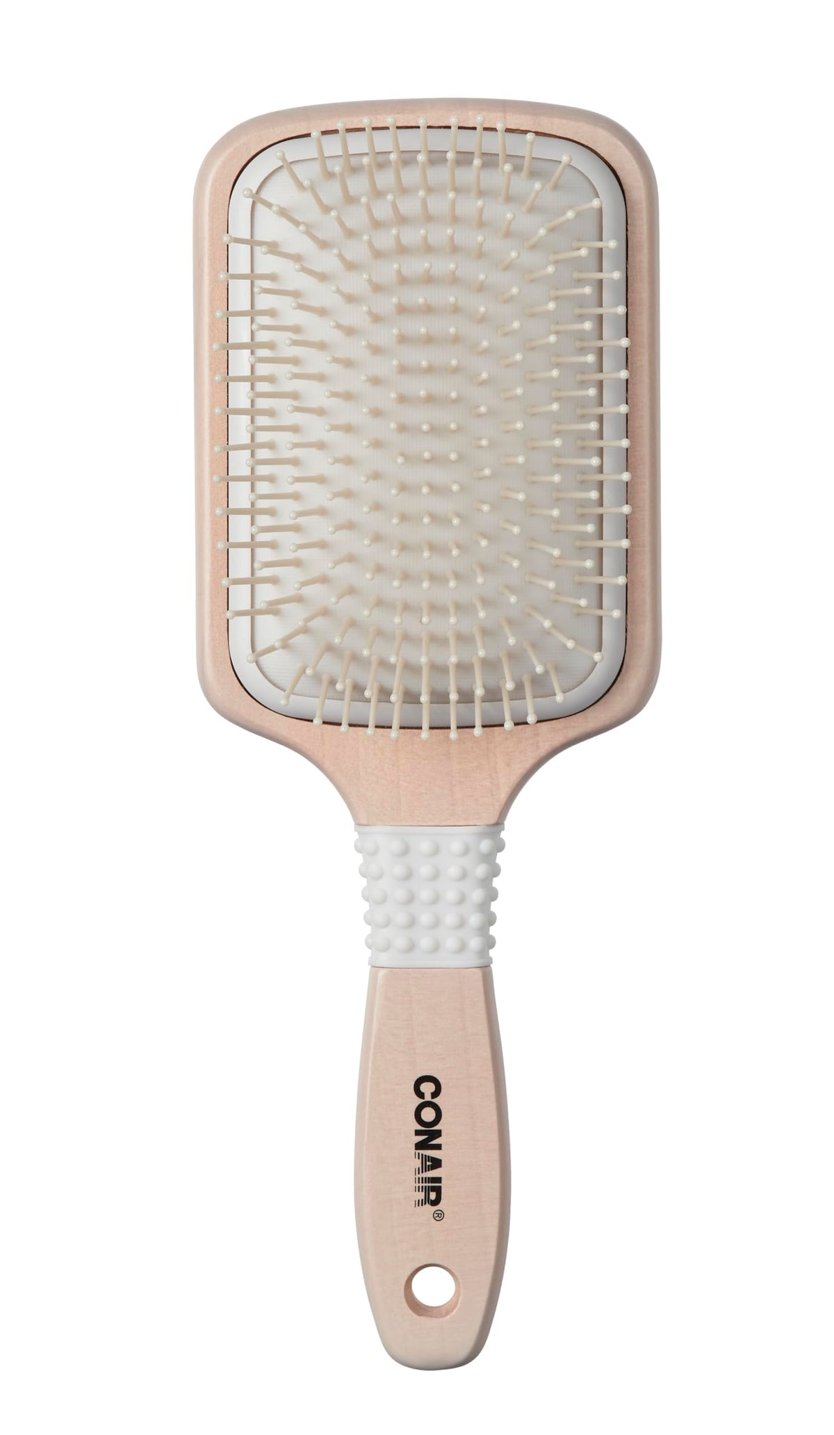 Brosse à cheveux Conair en céramique vue de face avec poils en nylon