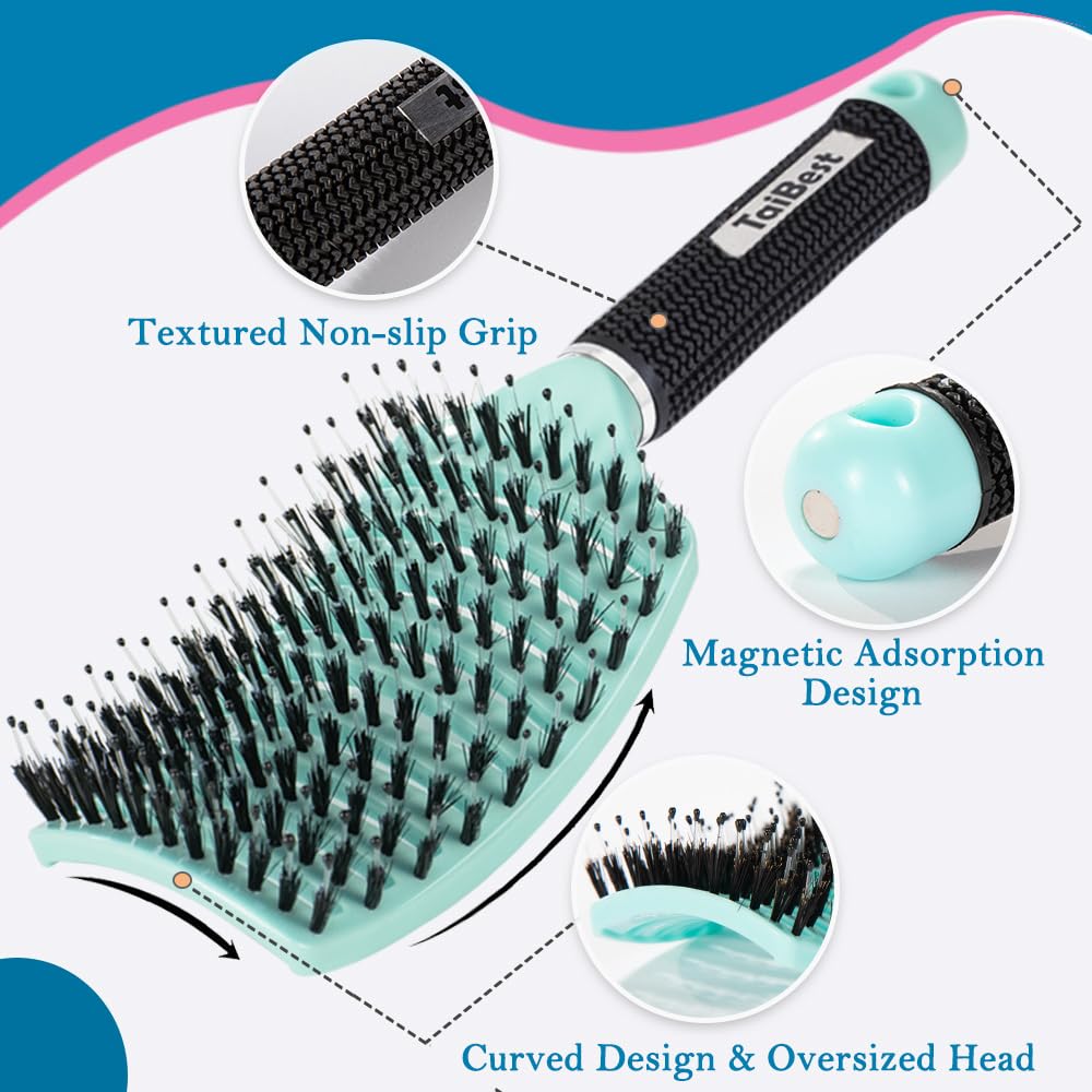 Brosse à cheveux courbée TaiBest vue de face