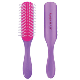 Brosse à cheveux Denman D3 vue de face, couleur violet africain