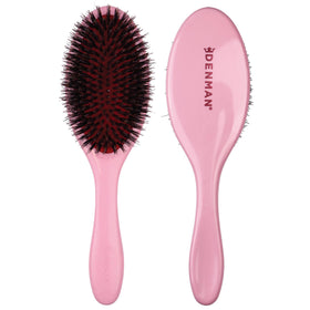 Brosse à cheveux Denman D81M en poils de sanglier couleur rose vue de face