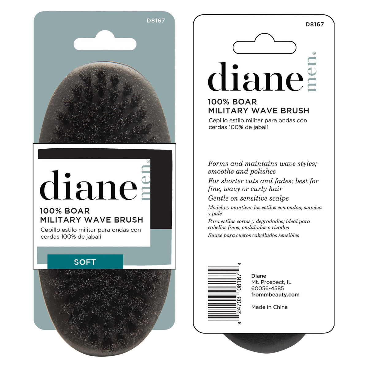Brosse à cheveux Diane pour cheveux fins à moyens