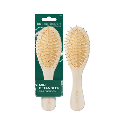 Brosse à cheveux EcoTools Mini Démêleur en bambou vue de face