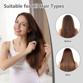 Brosse à cheveux HEZ avec poignée ergonomique