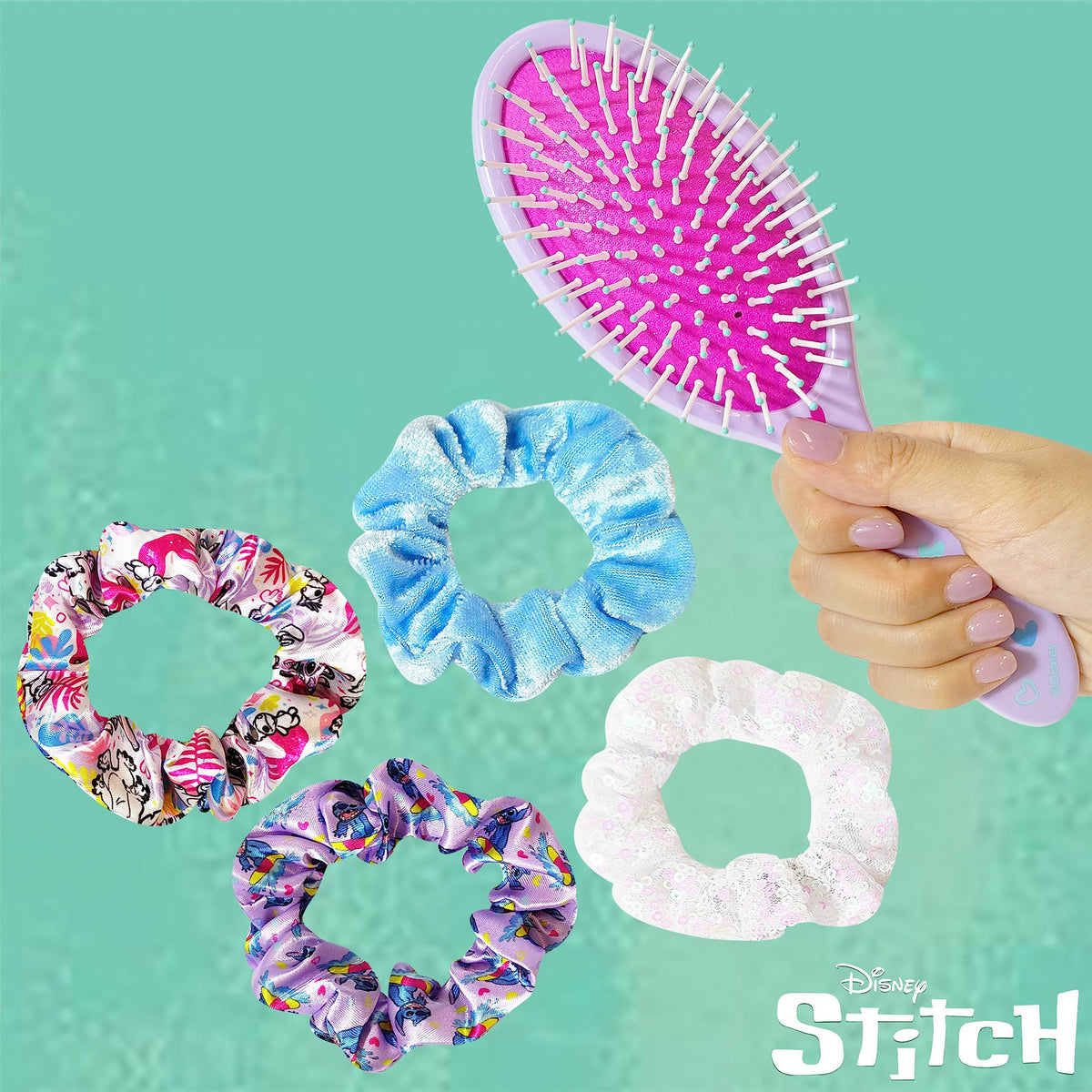 Brosse à cheveux LUV HER vue de côté avec brins arrondis