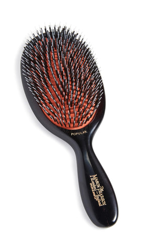 Brosse à cheveux Mason Pearson modèle populaire vue de face avec poils en sanglier