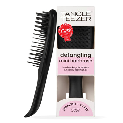Brosse à cheveux mini TANGLE TEEZER noire vue de face