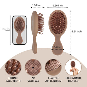 Brosse à cheveux RHOS avec poils doux, vue arrière