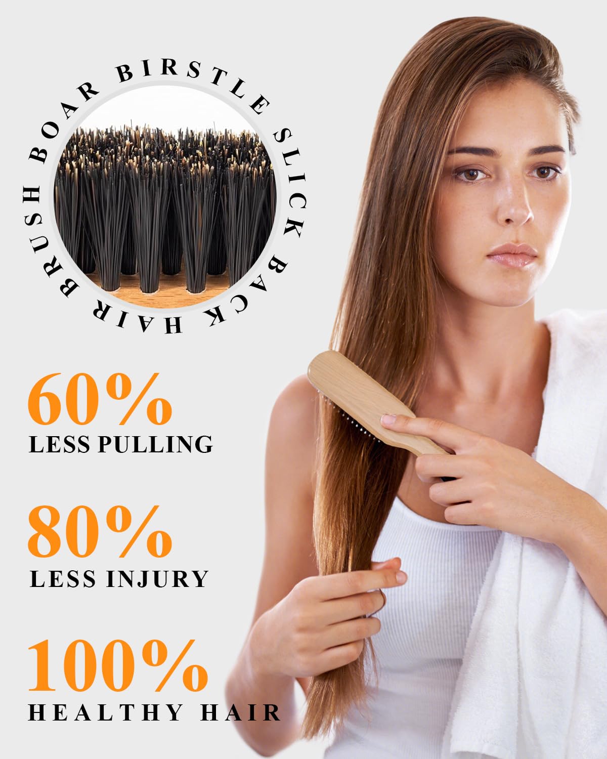 Brosse à cheveux Samnyte vue de côté