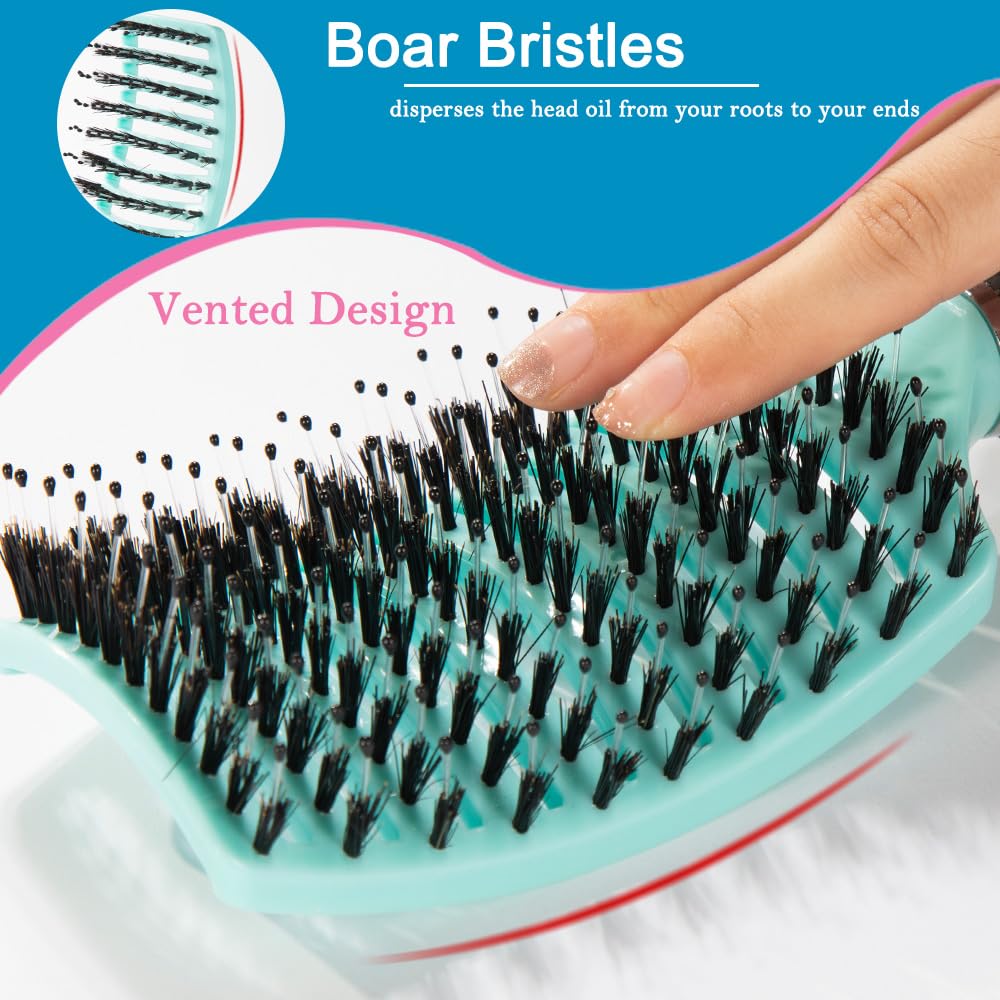 Brosse à cheveux ventillée TaiBest avec poignée antidérapante