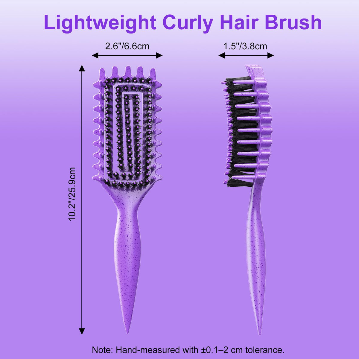 Brosse à cheveux Weldilgit portable dans un sac de voyage