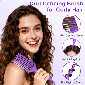 Brosse à cheveux Weldilgit utilisée sur des cheveux mouillés