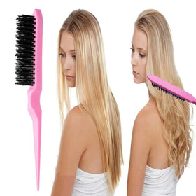 Brosse à cheveux ZVOREI en poils de sanglier avec manche en bois