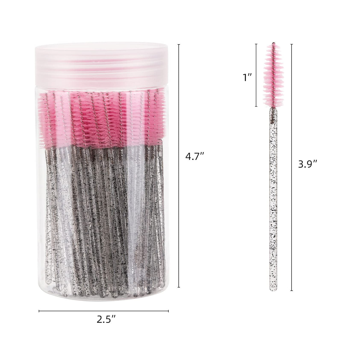 Brosse à cils Tbestmax en usage pour séparer les cils