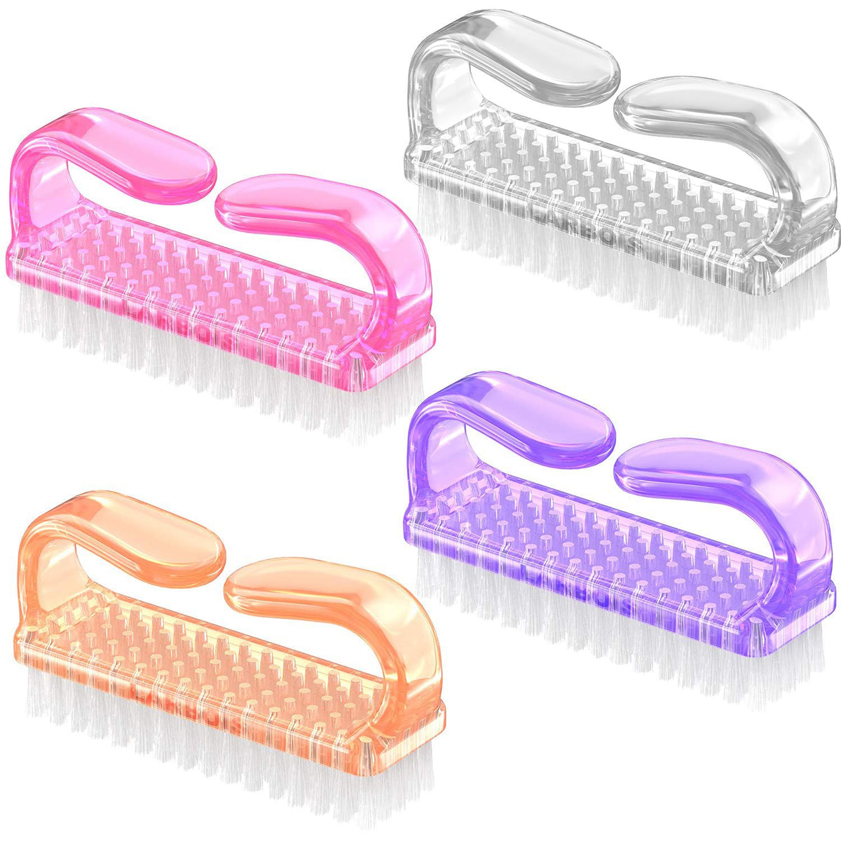 Brosse à ongles Larbois orange vue de face