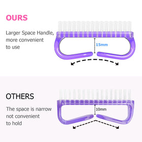 Brosse à ongles Larbois vue de près, montrant les poils flexibles