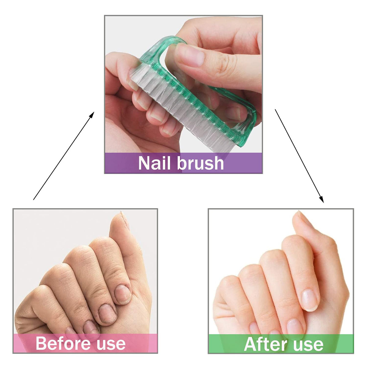 Brosse à Ongles MODENGKONGJIAN avec des poils flexibles