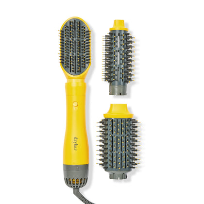 Brosse à séchage Drybar Triple Shot avec accessoires en vue avant