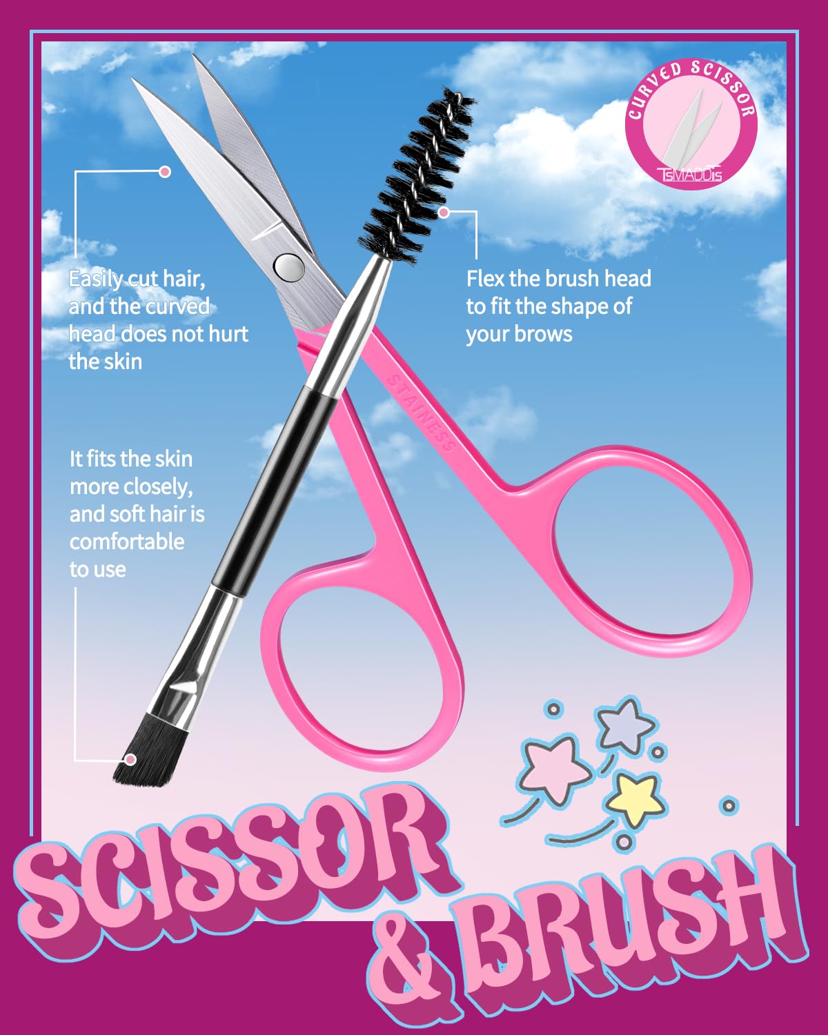 Brosse à sourcils double face TsMADDTs