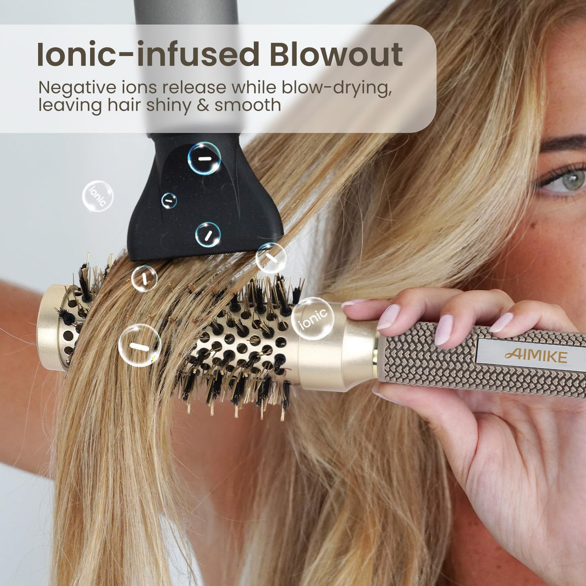 Brosse AIMIKE montrant la texture des poils de sanglier