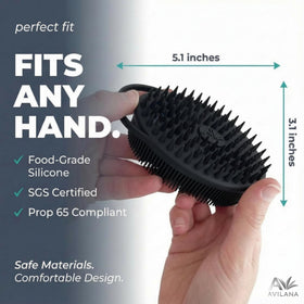 Brosse Avilana en silicone avec boucle de suspension