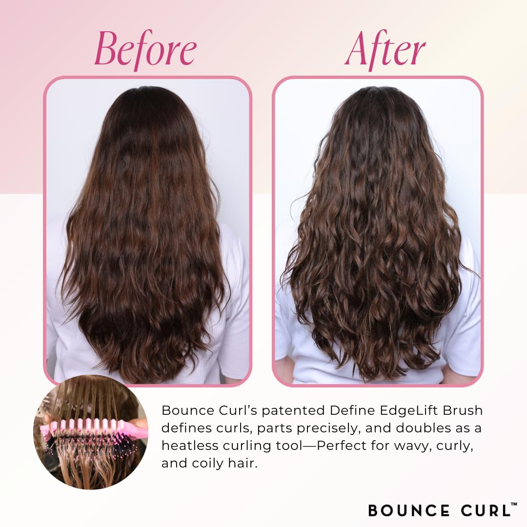 Brosse Bounce Curl utilisée sur des boucles humides