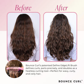 Brosse Bounce Curl utilisée sur des boucles humides