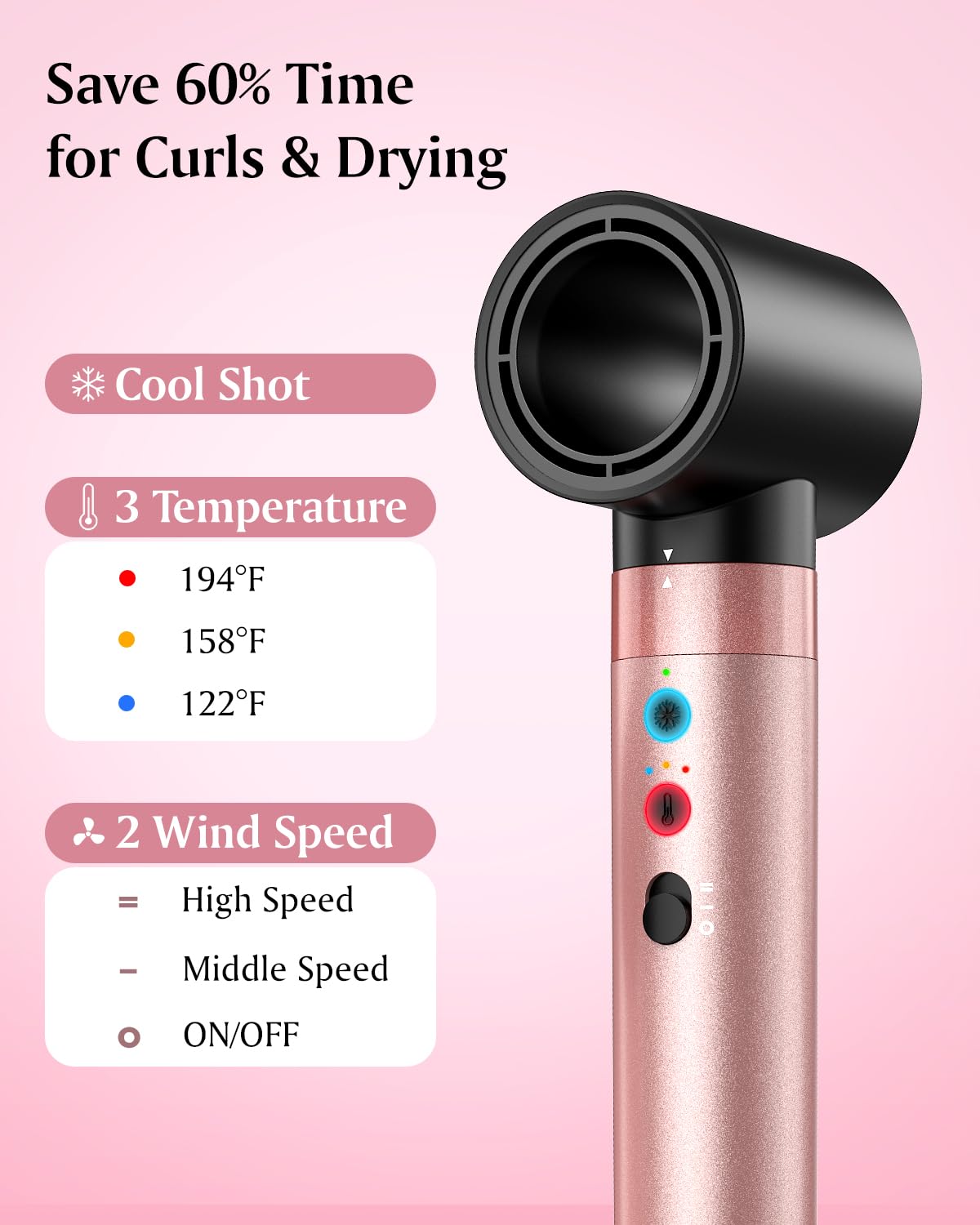 Brosse Brightup avec cordon pivotant à 360 degrés