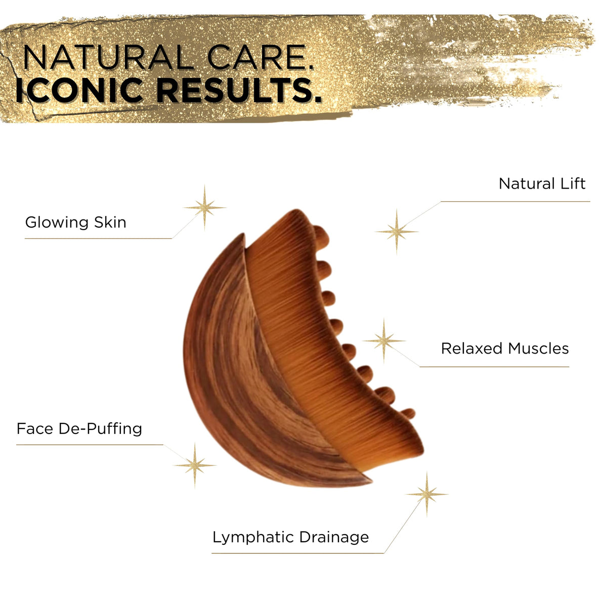 Brosse Contour Lymphatique Icon Patch en usage sur la joue
