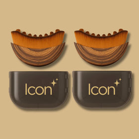 Brosse Contour Lymphatique Icon Patch vue avant avec poils doux