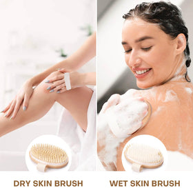 Brosse de bain Bealihelp avec strap en toile antidérapante